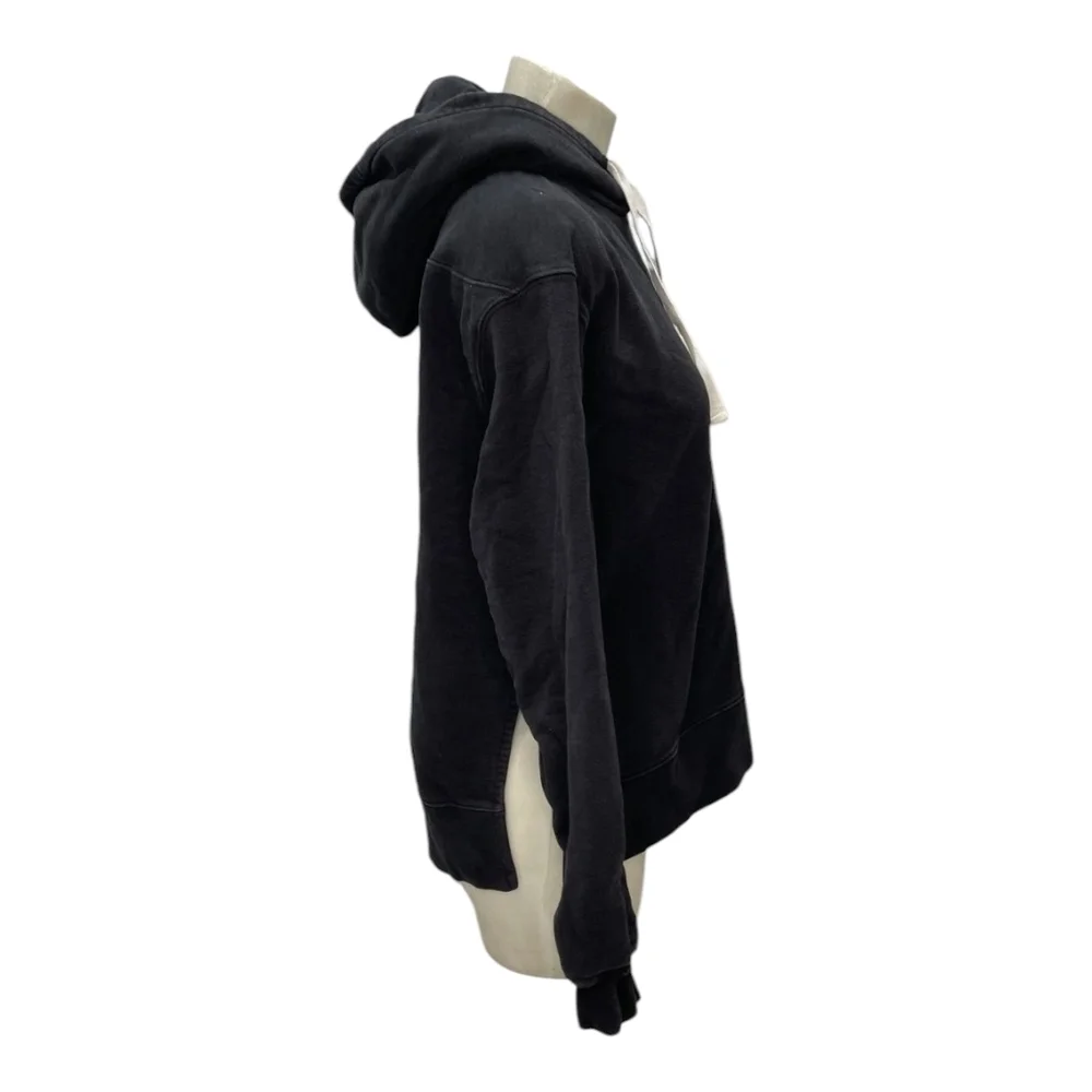 Proenza Schouler Oversized Women's Hoodie Drawstring Pullover Size XS Black